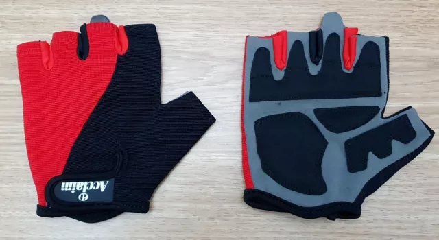 Gants d'entraînement de vélo unisexe fitness grands rembourrages légers noir rouge léger