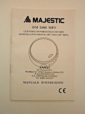 Amstrad CD008 Manuale d'Istruzioni Ricambio Originale 