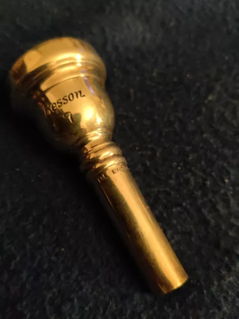 Used Silver Plated Besson 7 Tenor Horn Mouthpiece.