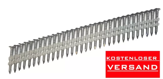 20° Haftennägel 2000 St.HA 2.8 x 32mm Edelstahl A2 für Tjep Hikoki Paslode Würth