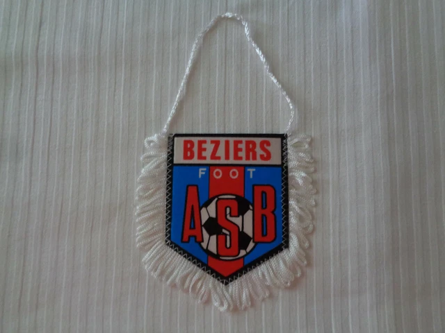 Fanion Vintage AS Béziers Foot - Club Français - Très Bon état