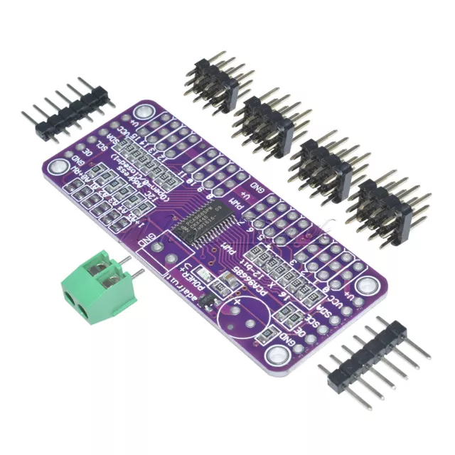 PCA9685 16 Channel 12 bit PWM Servo Driver I2C Interface for Arduino Raspberry