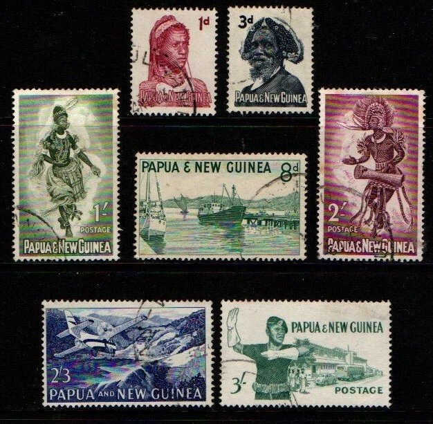 PAPUA NEW GUINEA PNG 1961 1963 Definitive set SG2832, 47, 48 Used EUR
