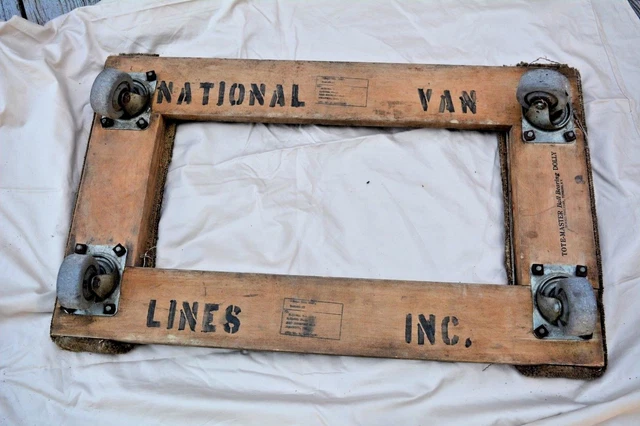 VTG TOTE MASTER Mover's Dolly Ball Bearing DURALL TOOL National Van Lines EUC