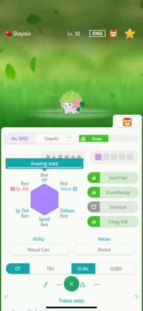 Shiny Gardevoir / Pokemon Sword and Shield / 6IV Pokemon / Shiny Pokemon