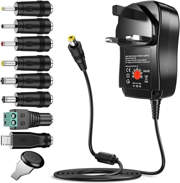 UNIVERSAL AC MAINS Plug Power Supply Charger Adapter 3V12V £11.69