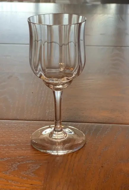 Vintage Baccarat "Capri" Optic Crystal Claret Wine Glass
