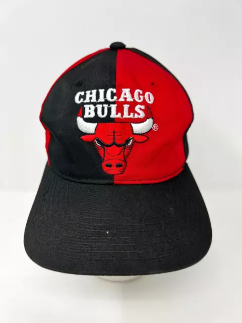 VINTAGE STARTER CHICAGO Bulls NBA Basketball Red Black Snapback Classic ...