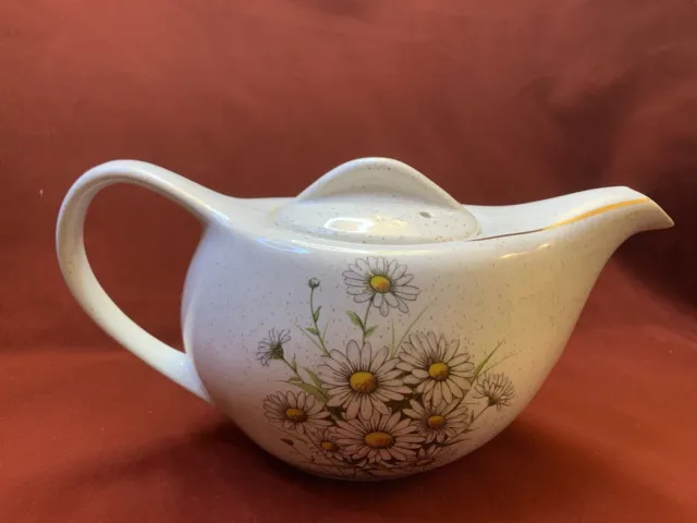Vintage Kernewek Of Goonhavern Cornwall Daisy Pattern Tea Pot