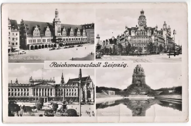 alte Ak Leipzig, Reichsmessestadt Leipzig  Mehrbild, ungelaufen