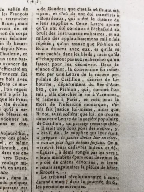 Castillon la Bataille en 1794 Gironde Vésuve Napoli Waremme Marjevol Gaillac 2