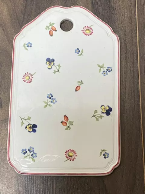 Villeroy & Boch ceramic trivet platter Cheese and Cracker Board petite fleur