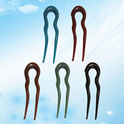5 horquillas decorativas en forma de U horquillas para el cabello en forma de U