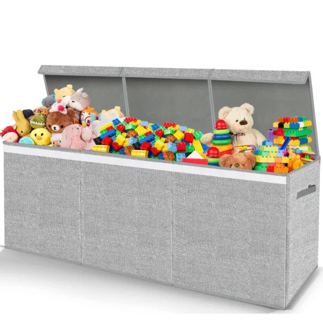 Caja de juguetes extra grande para niñas niños - caja de juguetes plegable para niños...