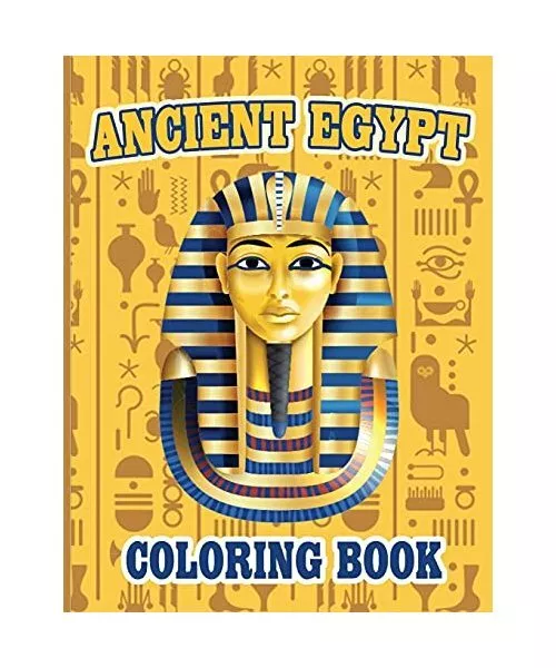 Ancient Egypt Coloring Book: Egyptian Designs Coloring Book for Adults and Kids,