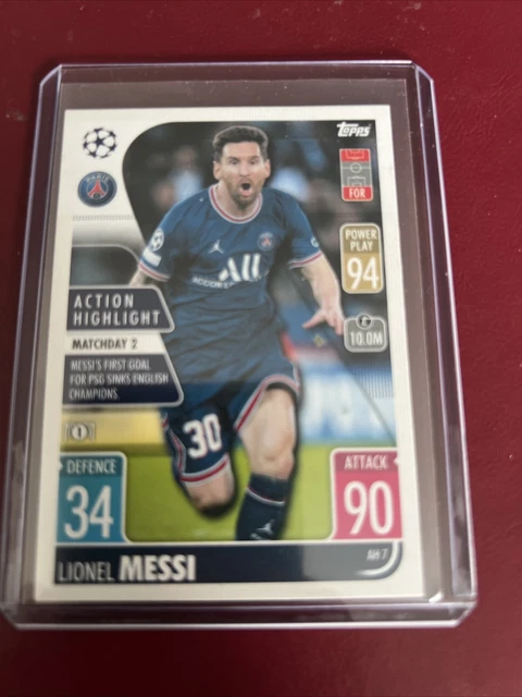 Carte Topps Lionel Messi Paris Project 22 – édition Limitée DAI TAMURA – Neuf