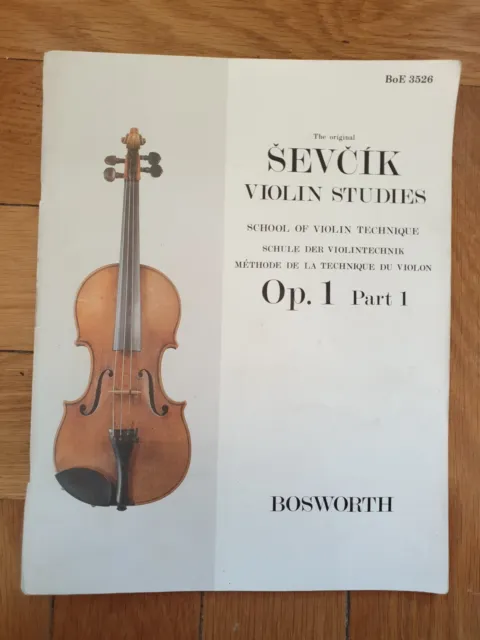 SEVCIK  Violin Studies - Op.1 - Bosworth