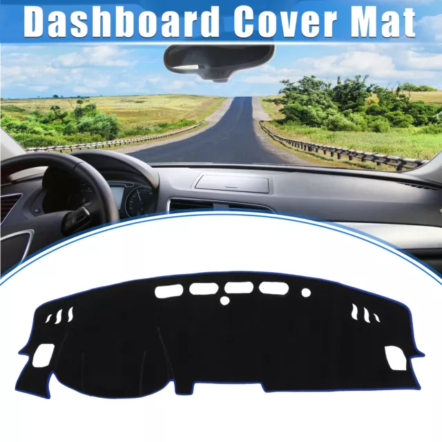 Car Dashboard Cover Mat for Nissan Kicks 2017-2020 Protective Polyester Blue