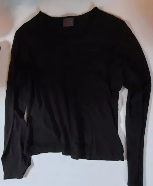 Mothwurf 3/4 Langarmshirt Shirt schwarz Gr.s