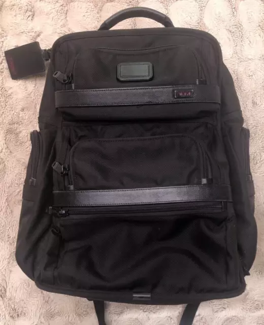 TUMI Alpha II 2 T-Pass Black Ballistic Nylon Business Class Brief Backpack