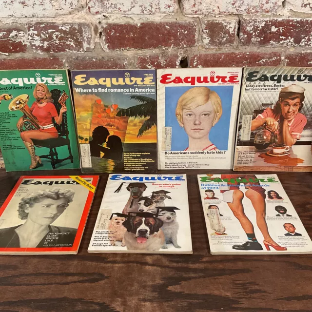 Lot of Esquire Magazines 1970s