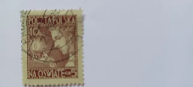 Briefmarke Poczta Polska 1918 Na Oswiate 5 gr gestempelt