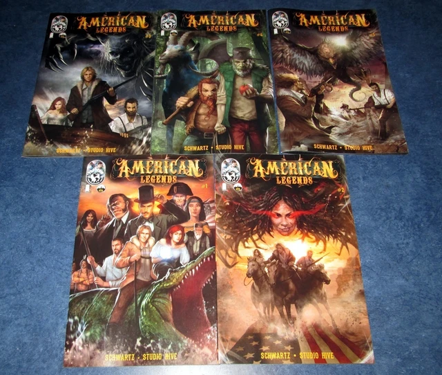 AMERICAN LEGENDS #1 2 3 4 5 1st print set TOP COW COMIC 2014 DAVEY CROCKET FINK