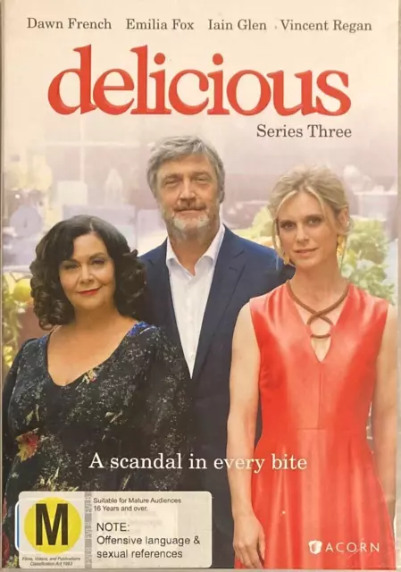 Delicious : Series 3  Dawn French  Emilia Fox  Iain Glen  (DVD, 2018)  BRAND NEW