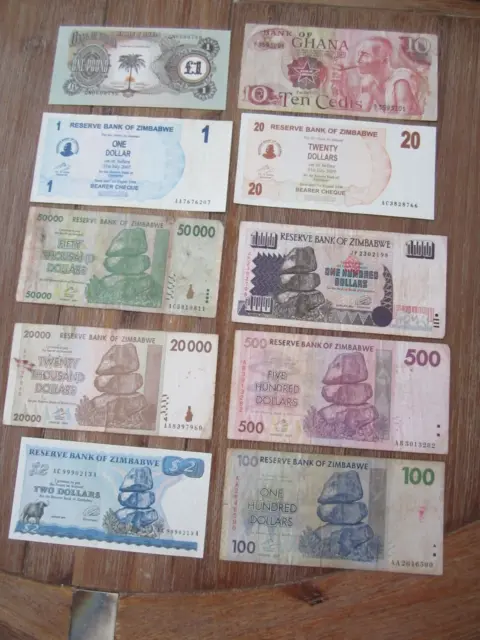 World collection of African notes all different TN8 Cheap
