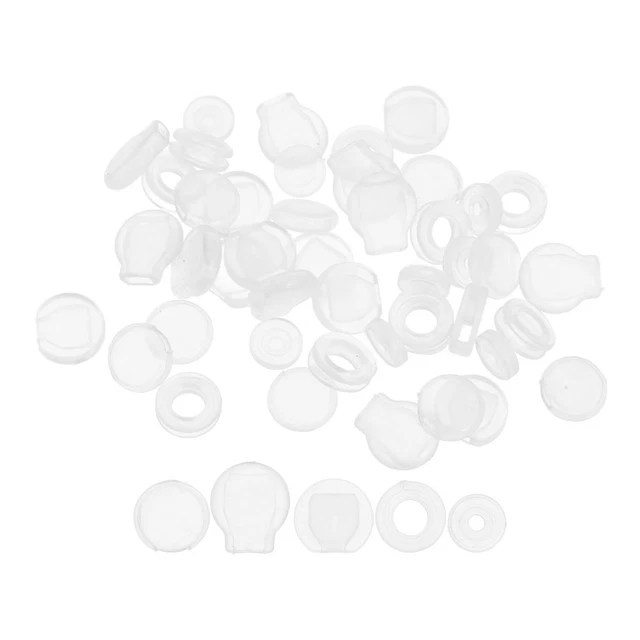50 Manchons Anti-allergiques Pour Boucles D'oreilles - Protections En Plastique Pour Tiges, Peaux Sensibles