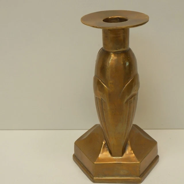 Candelero Búho Búho Pájaro Fauna Art Deco Estilo Art Nouveau Estilo Bronce sólid 3