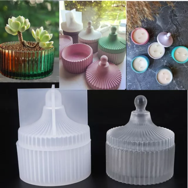 Injection Candle Pot Box Storage Box Silicone Molds Resin Mold Home Decor