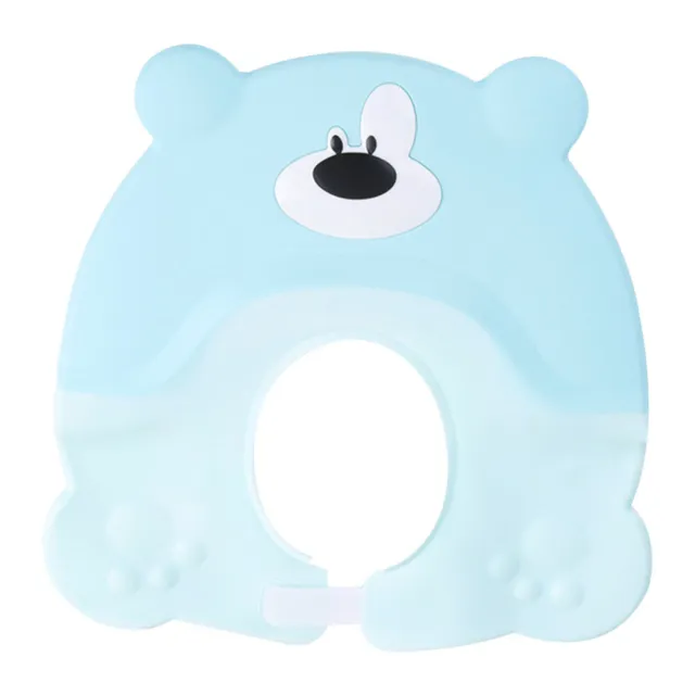 1 pieza Shampoo Cap Soft Cartoon Oso Protector de oído de baño ajustable para niños