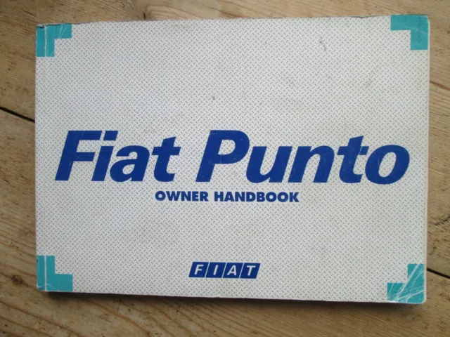 Fiat Punto Owners Handbook Printed 1997
