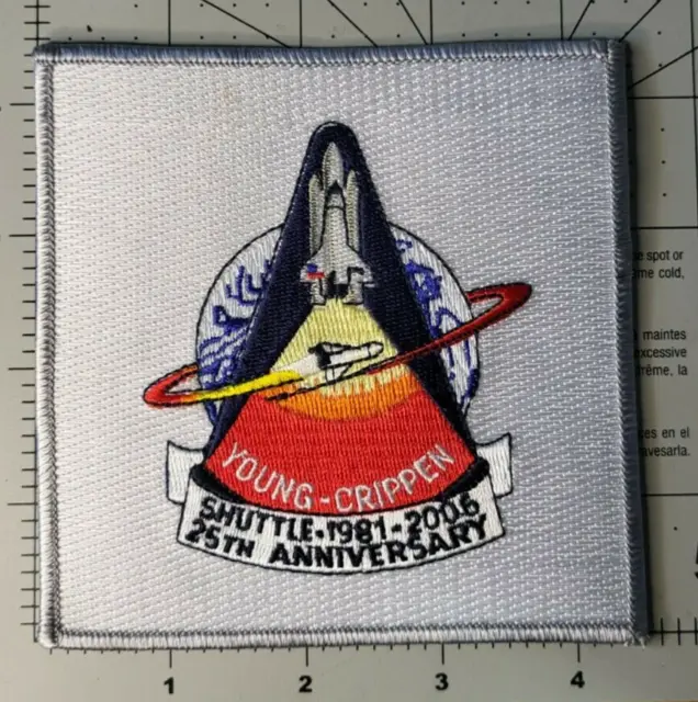 NASA Space Shuttle Columbia STS-1 Young/Crippen 25th Anniversary 4 1/2 inches 4