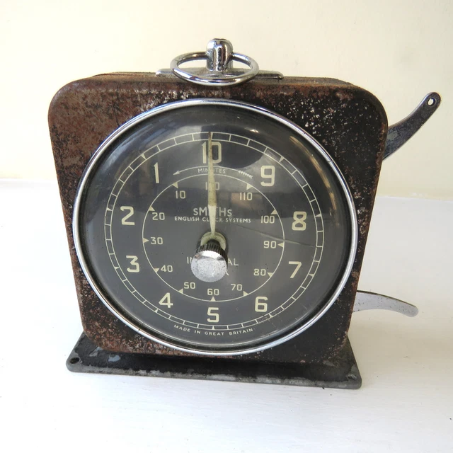 Sistemas de Relojes Inglés Vintage SMITHS TEMPORIZADOR DE INTERVALO Funcionando