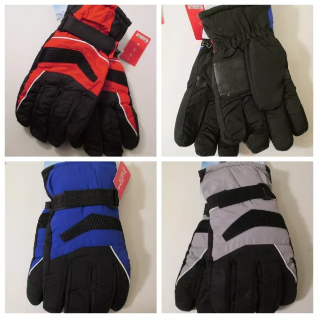 MENS TRUFIT Warm Insulated Waterproof Winter Ski Everyday Gloves~One Size~L-XL