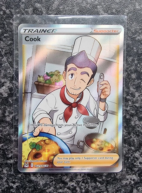 Pokemon - Cook - TG25/TG30 - Trainer Gallery - Full Art - Lost Origin - Mint