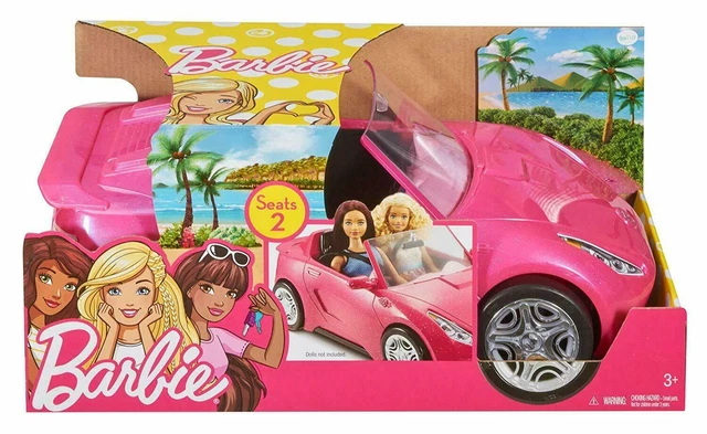 Barbie estate vehicle signature pink convertible with seat belts deals