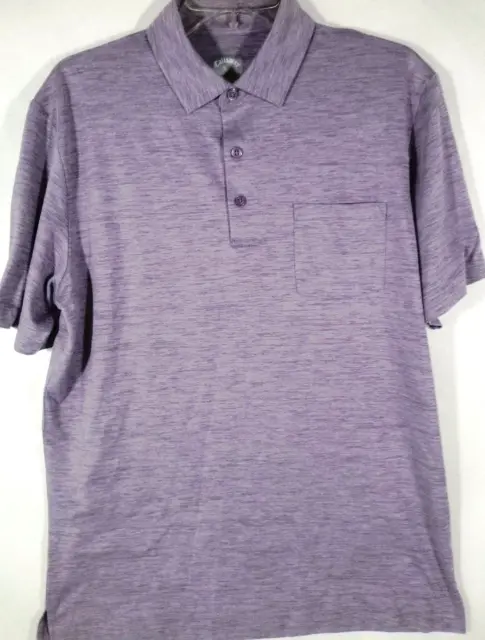 CALLAWAY-MENS POCKET GOLF Polo Shirt, Medium, Purple, Short Sleeve ...
