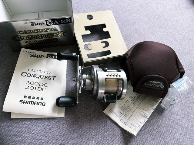 リール SHIMANO CALCUTTA CONQUEST 201DC SHIMANO Baitcast Reel 03 CALCUTTA CONQUEST 201DC Left LH 5.0