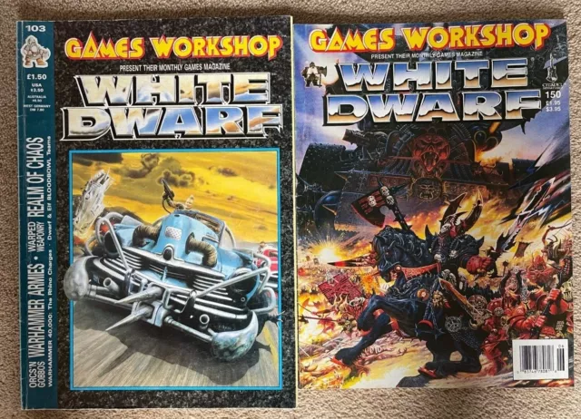 Vintage Warhammer White Dwarf Magazines Issues 103 Onwards Multi-listing OOP