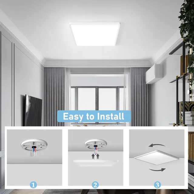 24/36W 30/40cm LED Deckenleuchte Moderne Deckenlampe Schlafzimmer Dimmable 3