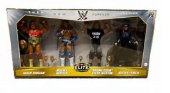 WWE Then. Now. Forever. Together. Action Figure Set (Target Exclusive) - 4pk