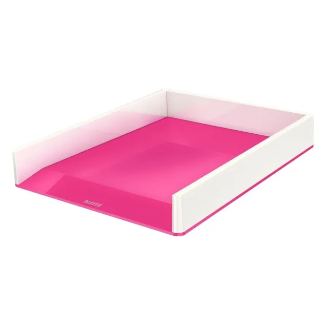 LEITZ Briefablage WOW Duo Colour perlweiß/pink