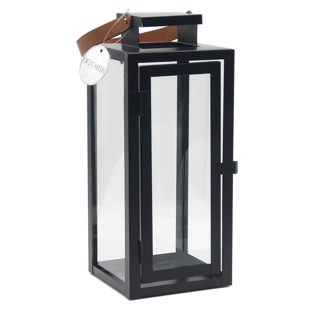 Mojawo 2tlg Metall Laternen Set Schwarz Gartenlaterne Windlicht H5040cm 2 X Laterne 49912394