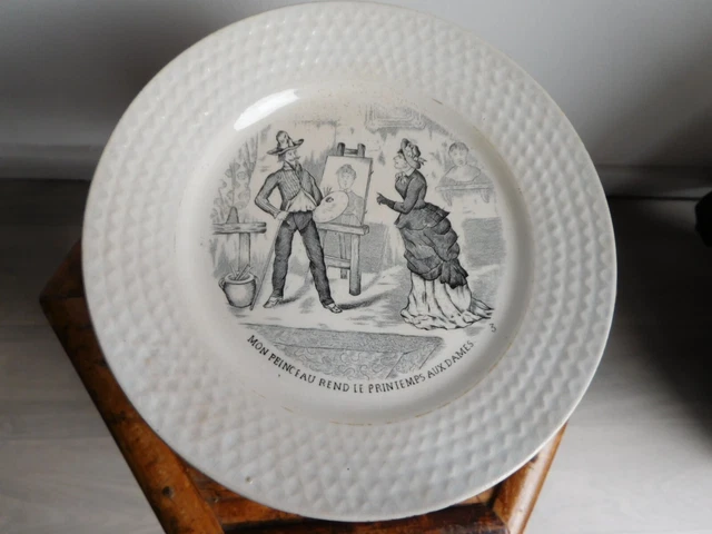 Superbe Lot De 10 Anciennes Assiettes Jemmapes