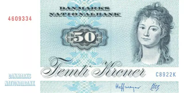 Dänemark Denmark 50 Kroner 1972 P50 UNC