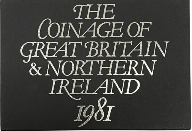 1981 Royal Mint Coinage Of Great Britain And Northern Ireland Proof Coin Set