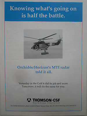 3/1982 PUB THOMSON CSF DRS-TVT TIGER LOW LOOKING RADAR MIDAS ARMY ORIGINAL AD 
